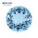 圆形天然瑞士蓝托帕石topaz裸石 天蓝色原石戒面彩色黄玉彩宝DIY