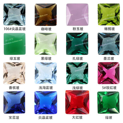 正方直角玻璃组合裸石