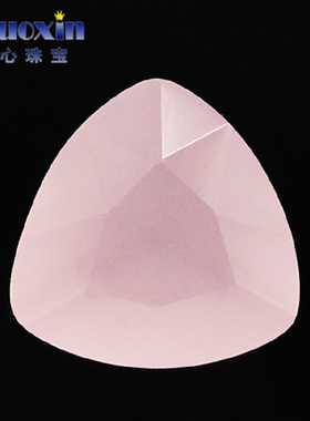 粉红色马来玉玻璃裸石镶嵌戒面