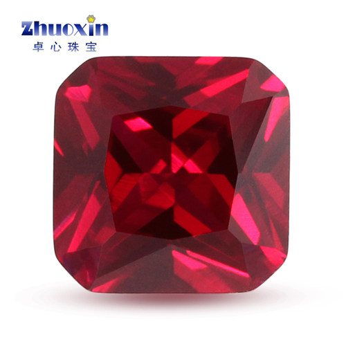 正方形合成培育红宝石8#红刚玉钻