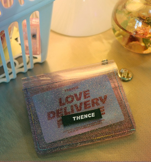 小钱包超火pvc透明bling钥匙扣