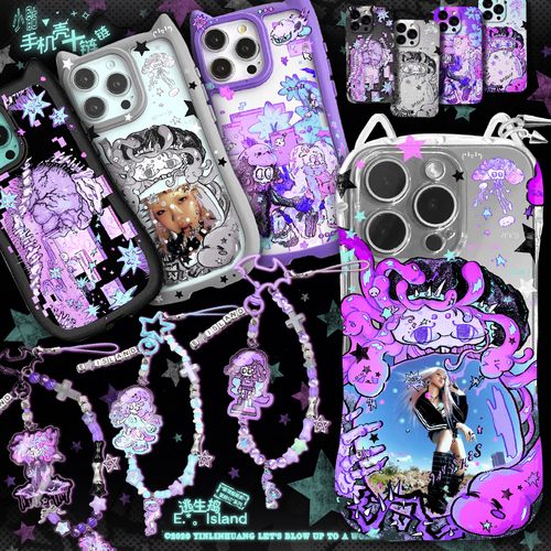 原创小骷y2k梦核猫耳手机壳古早