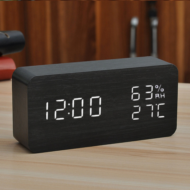 LED創意時鐘鬧鐘學生電子鐘表簡約靜音臥室床頭鐘多功能clock夜光