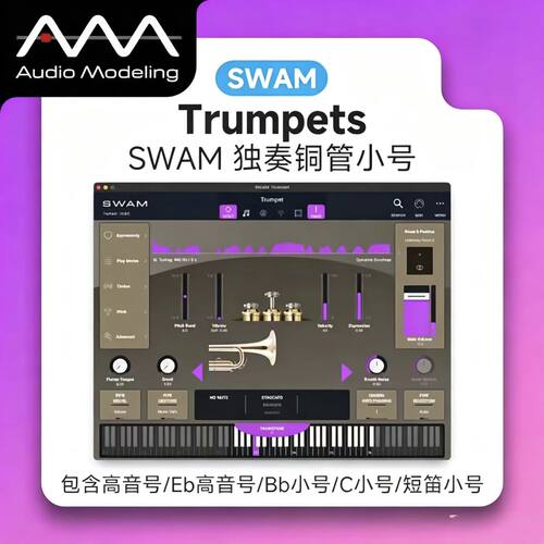 正版SWAM独奏铜管小号建模音源