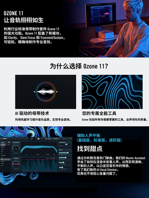 正版 iZotope  Ozone 12臭氧母带处理音频后期混音效果器软件插件