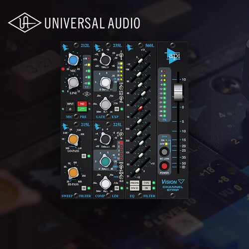 正版 UAD API Vision Channel Strip 建模 API 调音台效果器插件
