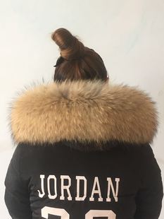 皮草超大毛领子真毛领子帽条整皮毛领子貉子毛帽条冬季狐狸毛领子