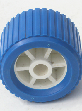 游艇摩托艇RIB橡皮艇船底蓝色橡胶滚轮龙骨侧滚轮塑料拖车配件