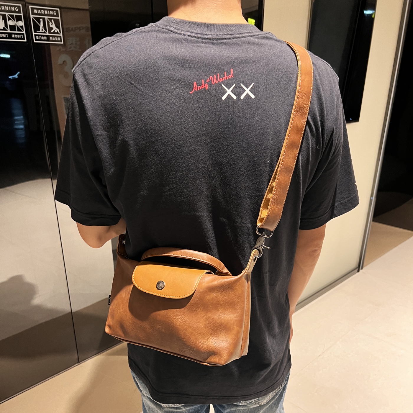 三盒子多功能男单肩包英伦斜挎包