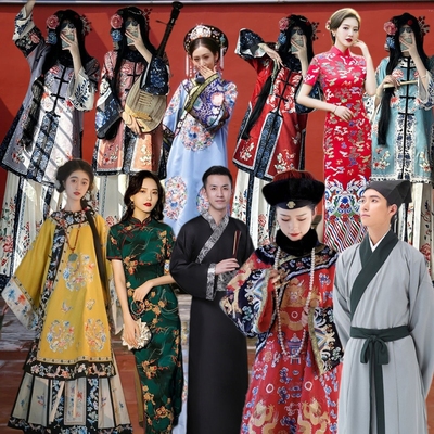 汉服COS古装套装中国人出租租赁