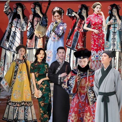 汉服COS古装套装中国人出租租赁