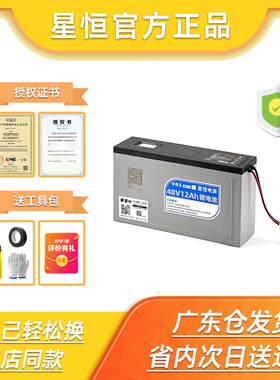 星恒全新锂电池48V-12Ah长寿王