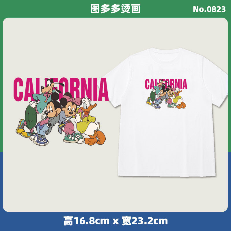 卡通米奇米妮黛西米老鼠女装烫画烫画/烫图/烫钻