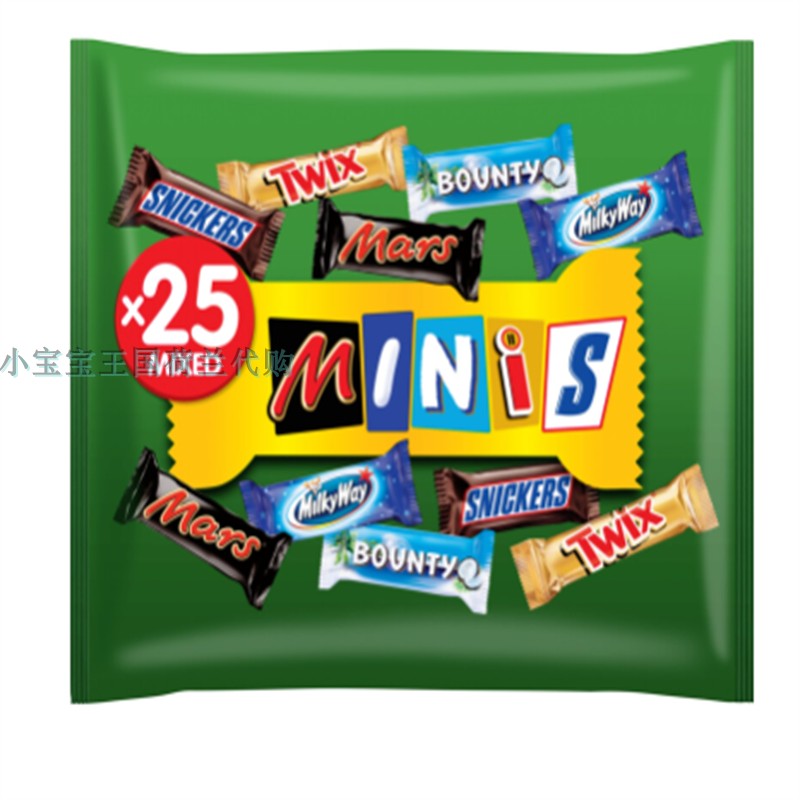 2袋荷兰直邮包邮包税Mars Minimix repen uitdeelzak迷你巧克力棒