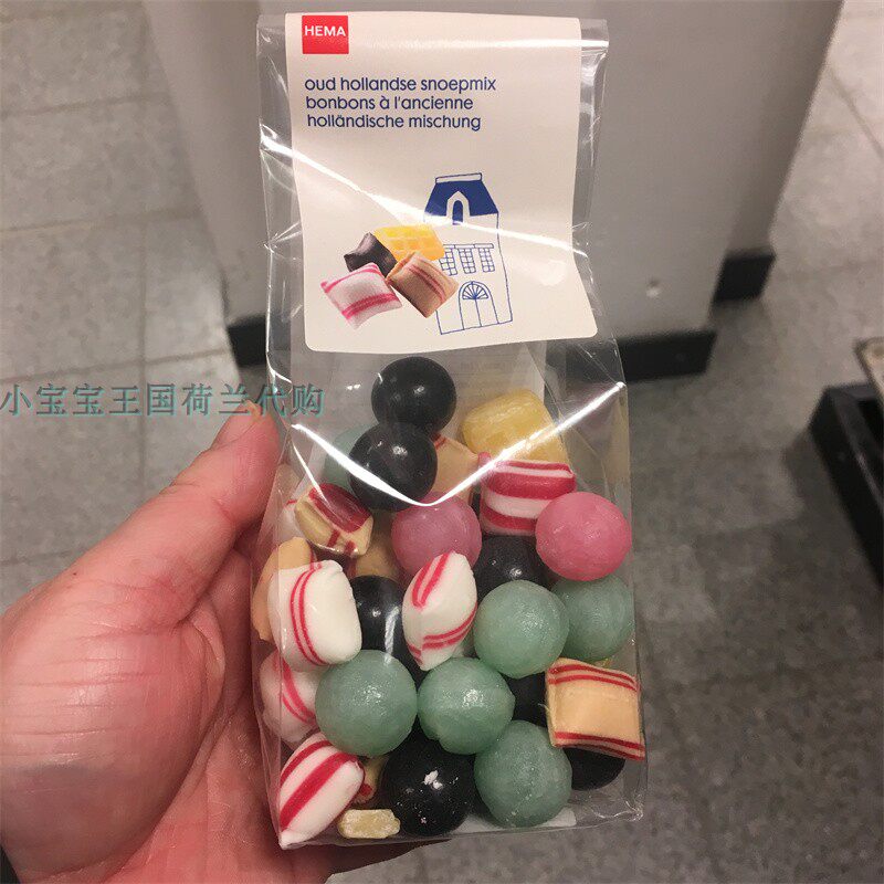 6袋荷兰直邮包邮包税 HEMA oudhollandse snoepmix传统甜酸味硬糖