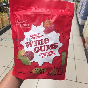 3袋荷兰直邮包邮包税德国Sweet Corner wine gums 水果软糖有嚼劲