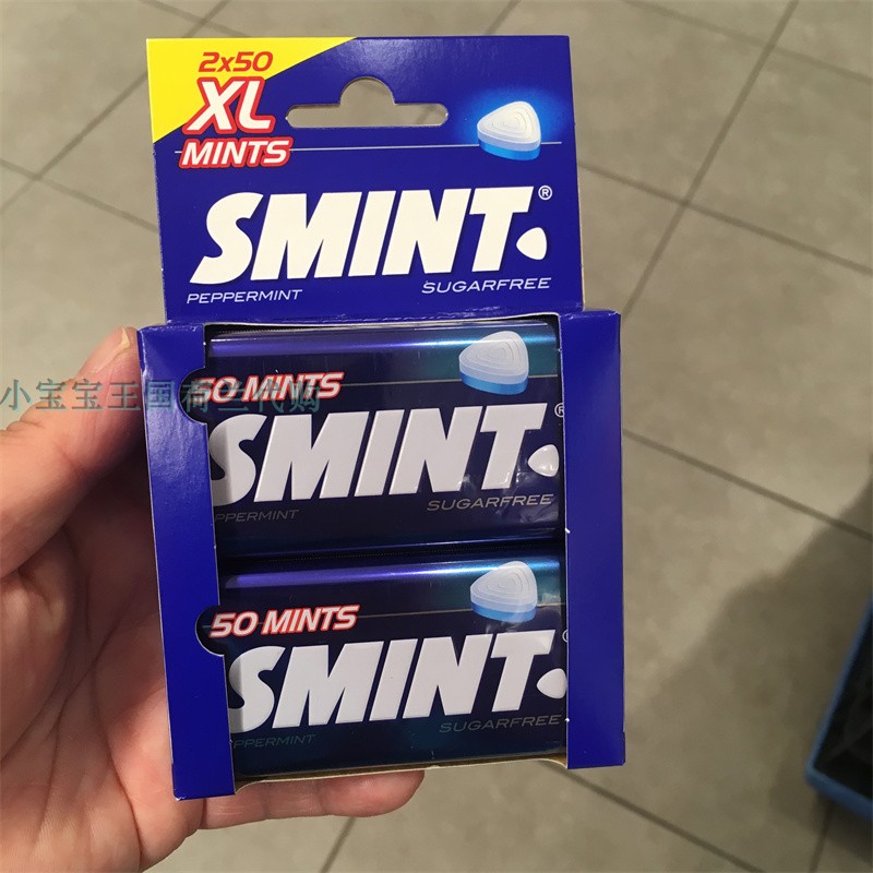 6件荷兰直邮包邮包税Smint XL mints多款口味无糖薄荷糖一件2盒装