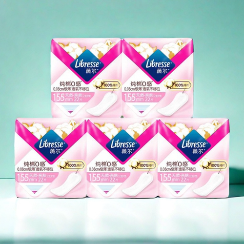 Libresse薇尔日用卫生巾超薄舒适纯棉155mm护垫迷你巾姨妈巾极薄