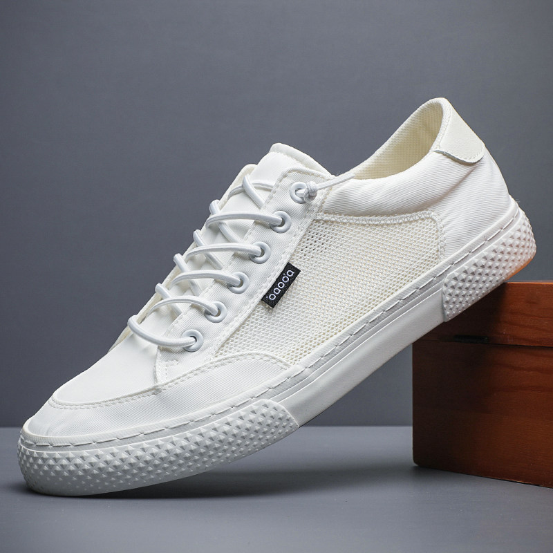 宝达男鞋板鞋男款春夏季2026新款网面透气网鞋男士休闲小白鞋子潮