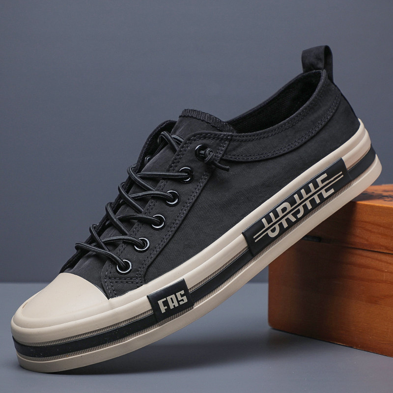 2026新款帆布鞋男鞋低帮鞋春季潮鞋男板鞋韩版潮流休闲鞋英伦百搭