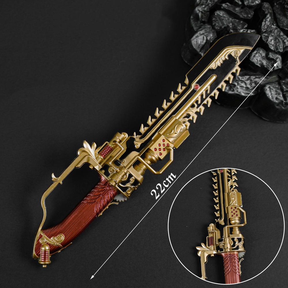 三角洲新刀皮链锯刀金属模型摆件