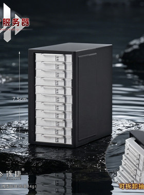 三角洲3D打印大红刀片服务器模型