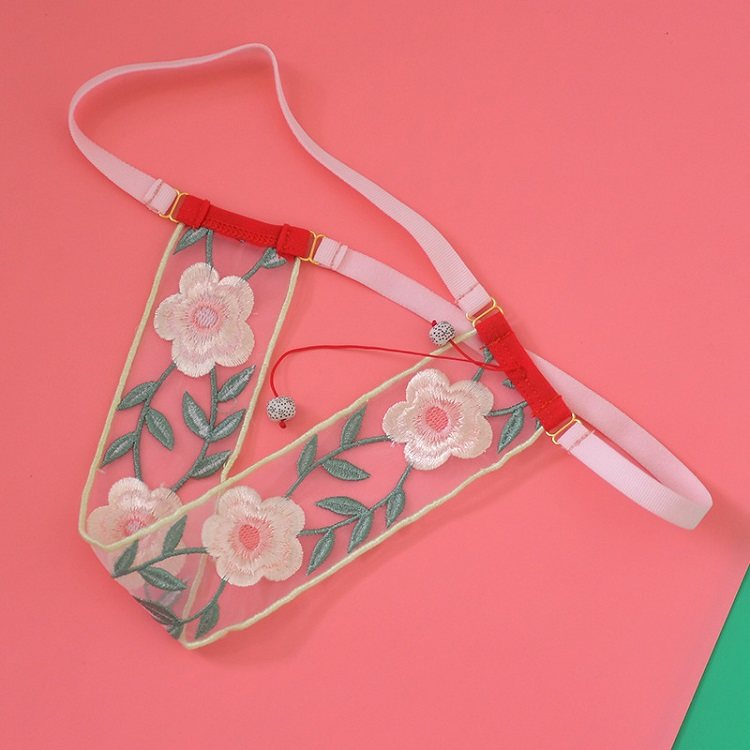 窄小性感丁字裤透明刺绣一片式女低腰一字带内裤私房小仙女T字裤,女士内衣/男士内衣/家居服,女丁字裤,淘宝优惠券,粉丝福利购,淘宝优惠卷