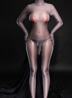 全身袜连裤cd伪娘变装连体丝袜白色全包性感五指白丝足情调紧身衣