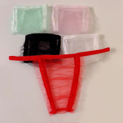 糖果网纱透明丁字裤男女款