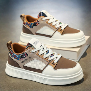 透气小白鞋 新款 子男款 小众ins皮面休闲运动板鞋 2026春季 潮鞋 男鞋