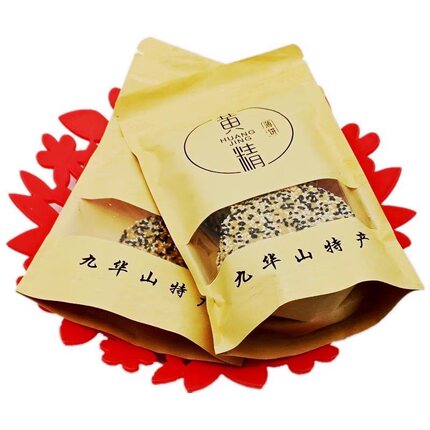 【拍四送一】黄精饼九华山特产黄精薄饼休闲零食芝麻饼小吃代餐饼
