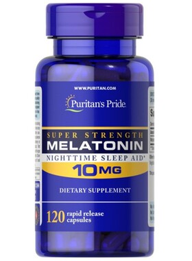 美国Puritan's褪黑素 Pride美乐通宁120粒10mg助眠