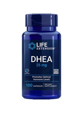 现货LIFE卵巢女性备孕DHEA保养调理卵子质量卵泡发育25mg100粒