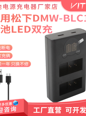 DMC-BLC12电池充电器 适用松下G85 GX8 G6 G7 GH2 G80 相机双座充