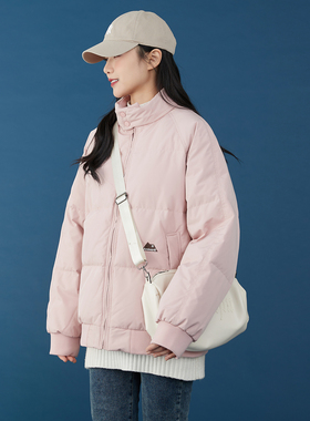 12/3上新 短款小个子宽松立领90白鸭绒轻薄羽绒服