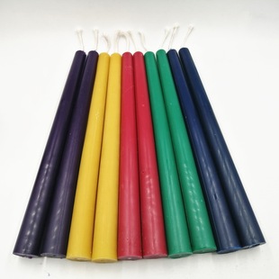 Candles Taper Beeswax Natural Pure Cotton Colors Wicks DIY