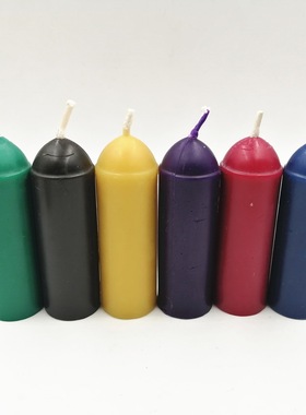SixColors Beeswax Pole Candles Natural Pure Cotton Wicks DIY