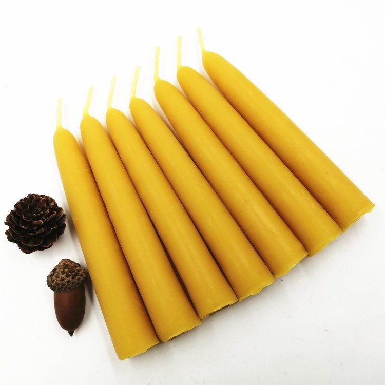 天然蜂蜡蜜蜡杆蜡烛华德福教堂