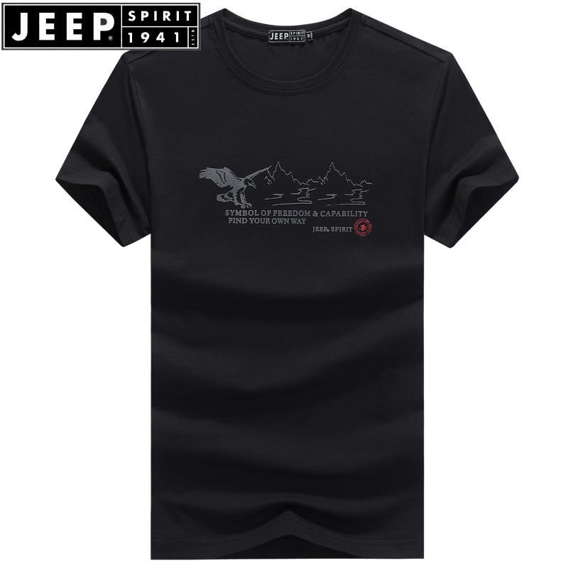 ¼ªÆÕÏļ¾Ð¿îÔ²Áì¶ÌÐäTÐôÄÐ×°JEEPÇàÄêʱÉÐÓ¡»¨ÐÝÏÐÃÞÉÏÒ´òµ×ÉÀ