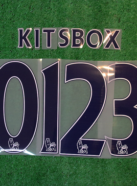 kitsbox实店正品13/17英超sporting id 蓝色胶字印号