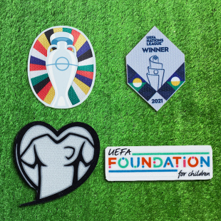 kitsbox正品2024欧洲杯预选赛正赛臂章意大利法国西班牙英格兰章