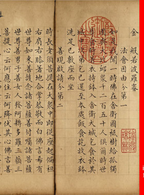 清 张若霭 临王谷祥金  经册复古书法字画高清微喷仿古字帖装裱