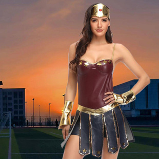 神奇女侠COS衣服鞋子头饰成人衣服戴安娜舞台表演服角色扮演盾牌