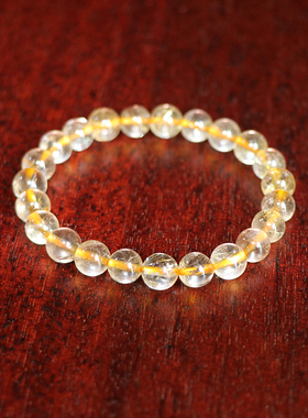 招财多圈时尚风生日礼金发晶手链