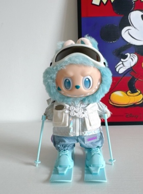 labubu衣服蓝色拉布布希望娃衣公仔一代二代三代套装3.0前方高能