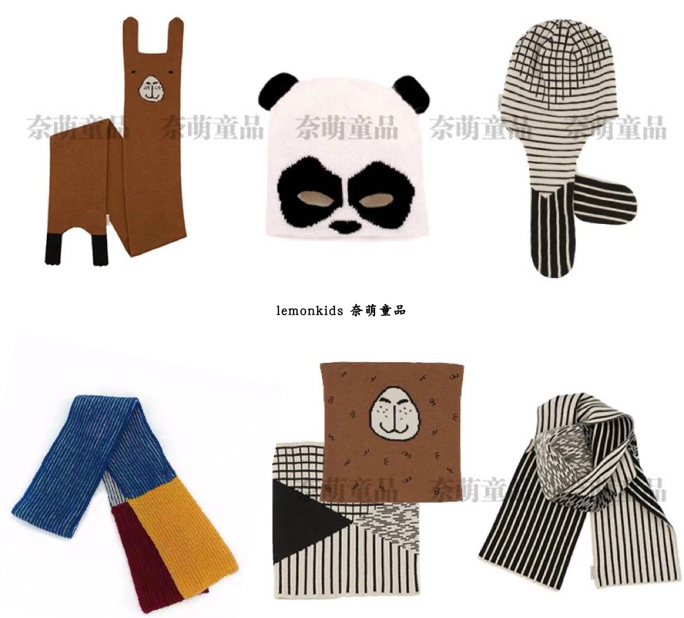 tinycottons19秋冬男围巾帽子