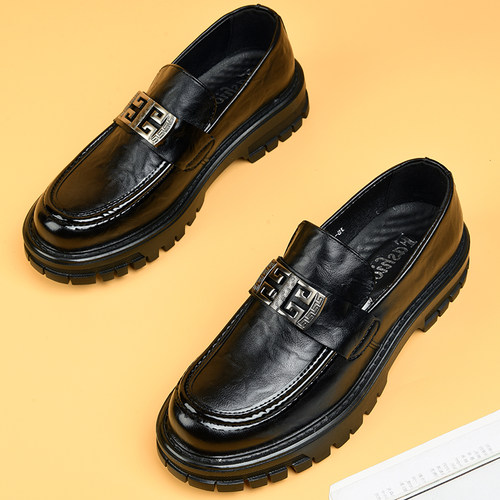 男士休闲鞋2026新款爆款男鞋痞帅高级感皮鞋男款年轻人乐福鞋男款