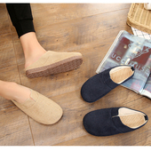 亚麻新款 男 hot推荐 棉麻手工半包包头牛筋底大理夏季 透气情侣拖鞋