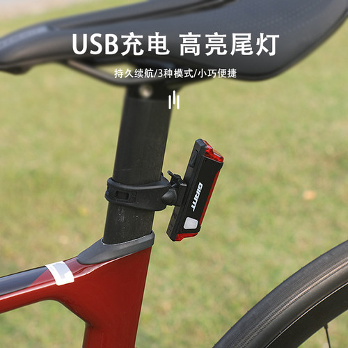 giant捷安特自行车后尾灯USB充电