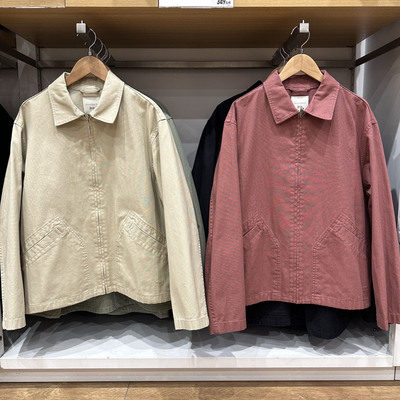 2026春季男休闲拉链长袖夹克